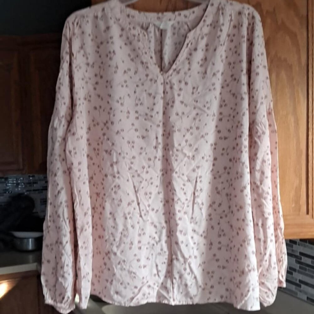 Caslon Pink Floral Blouse